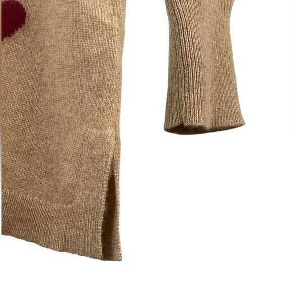 ❤️ Super cute JCrew 100% cashmere heart sweater ❤️ crewneck sz small - Picture 8 of 10